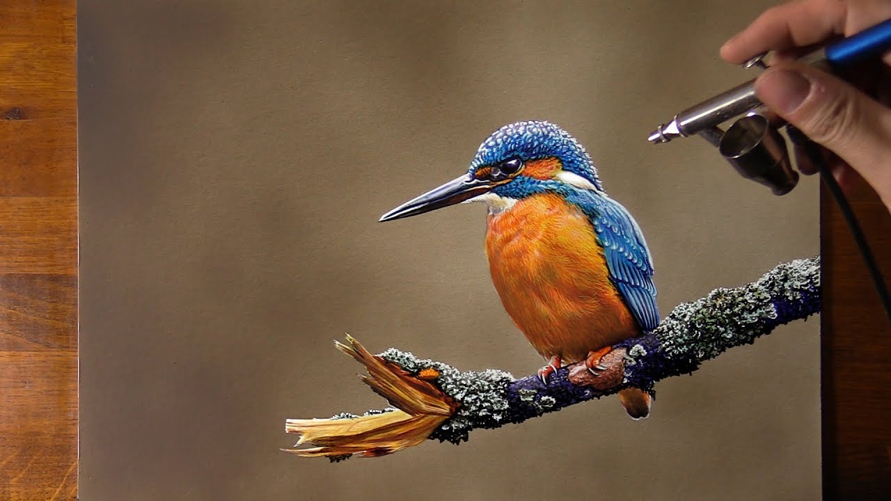 How to draw a bird 🐦 - Time Lapse (long version)
