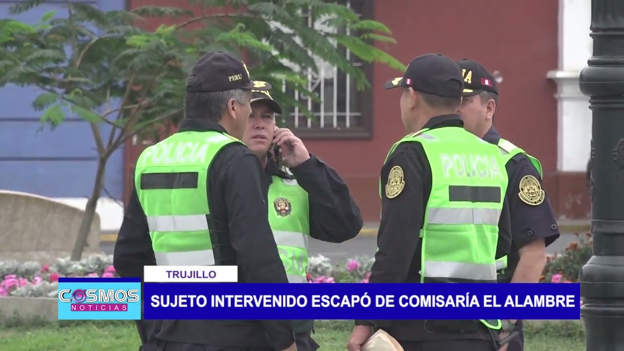Trujillo: sujeto intervenido escapó de comisaría El Alambre