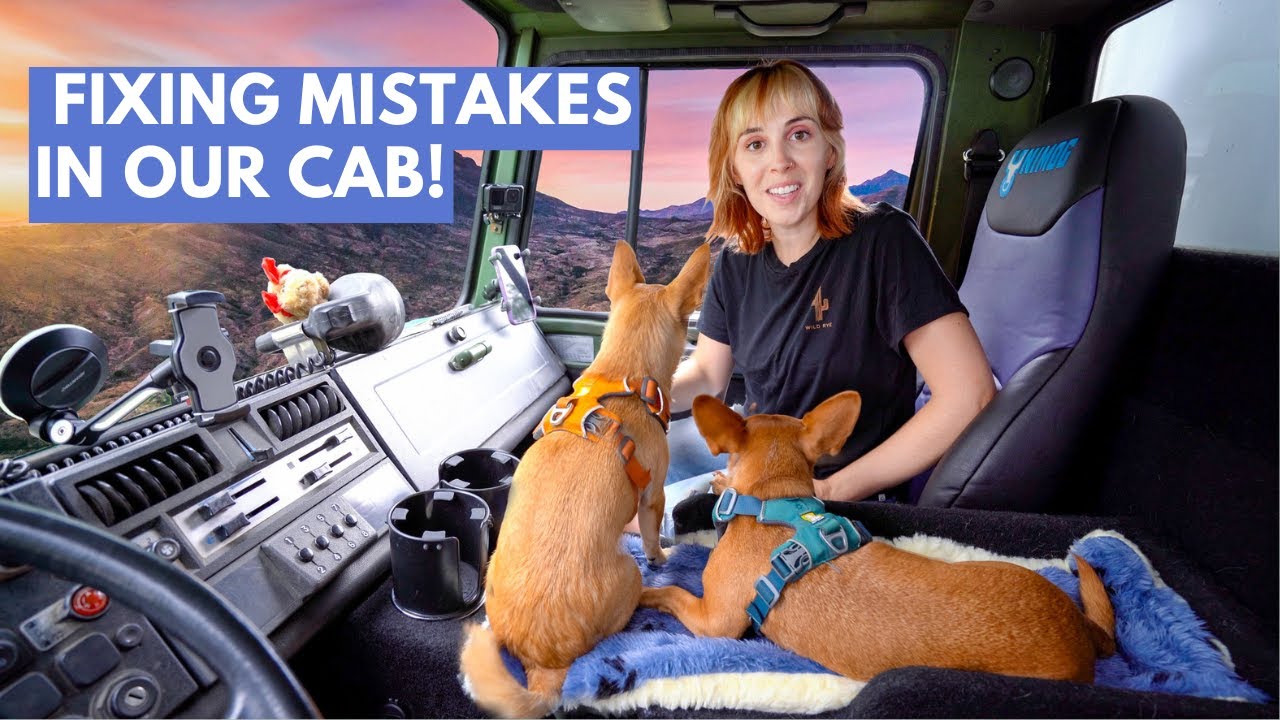 Fixing Mistakes In The Cab & Savannah Drives The Unimog SOLO | 4x4 Expedition Truck Build #29