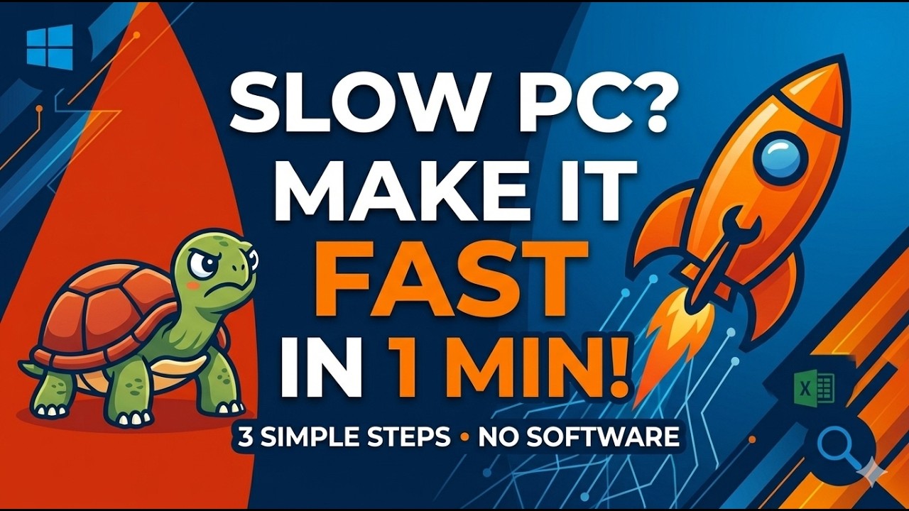 Fix Slow PC in 1 Minute | Speed Up Windows 10/11