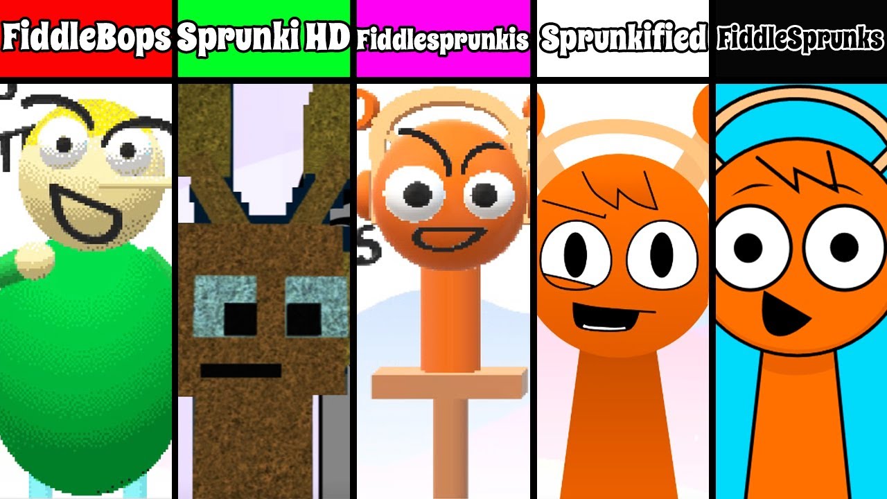 Fiddlebops Vs FiddleSprunkiHD Vs FiddleSprunkified Vs FiddleSprunks Vs Fiddlesprunkis