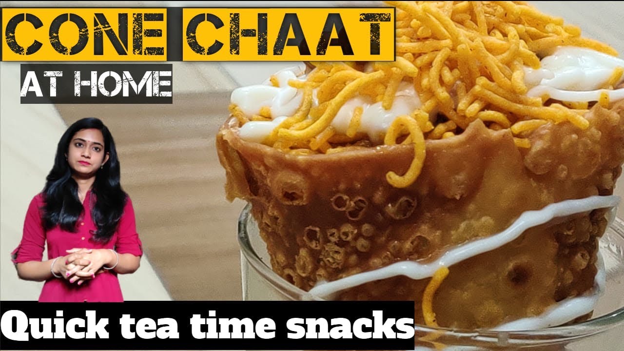 Cone chaat Recipe|| Cone chaat without cone mould ||Unique chaat idea