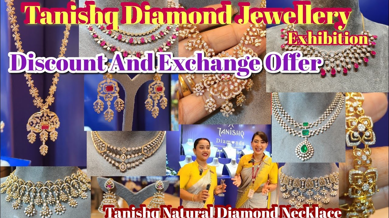 Tanishq Diamond Exhibition Jewellery 💎And Many More About Diamond Jewellery, Discount 😲💥#necklace 