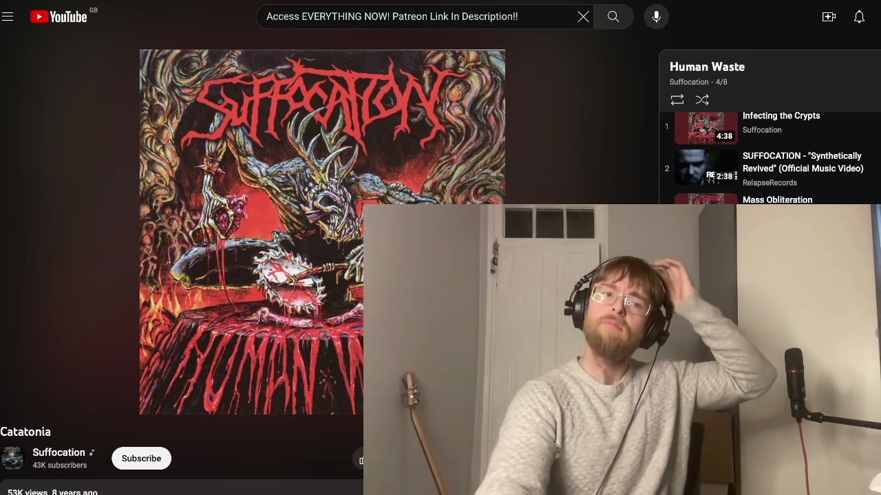 Suffocation - Catatonia Reaction & First Time Listen