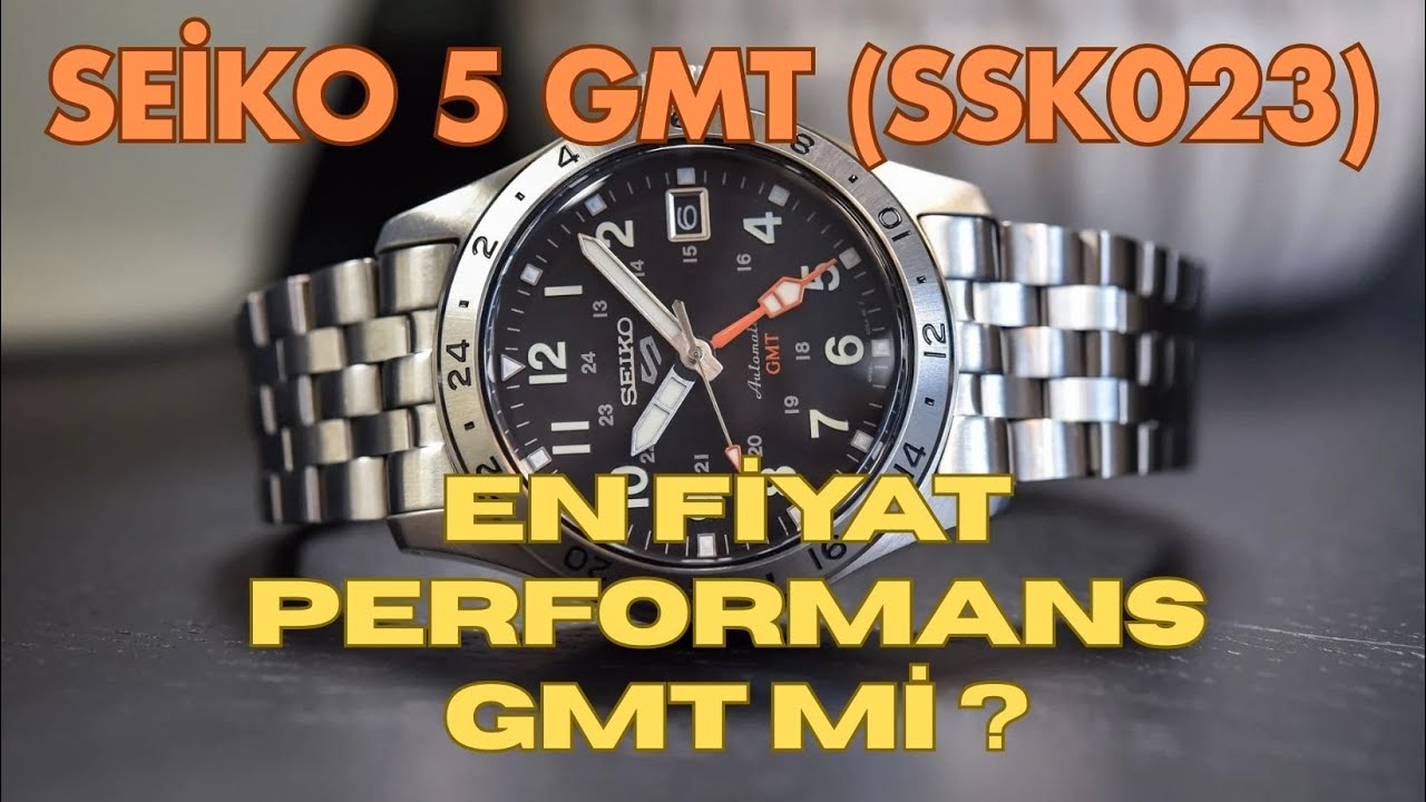 SEİKO 5 GMT OTOMATİK SAAT İNCELEMESİ (SSK023) FİYATININ EN İYİSİ !!! #seiko #seikogmt #seiko5