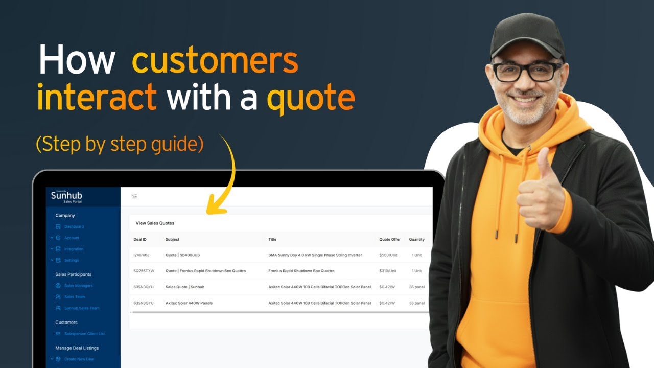 Transparent, Smart Deal Negotiation for Buyers | Inside the Sunhub Portal Quote Workflow