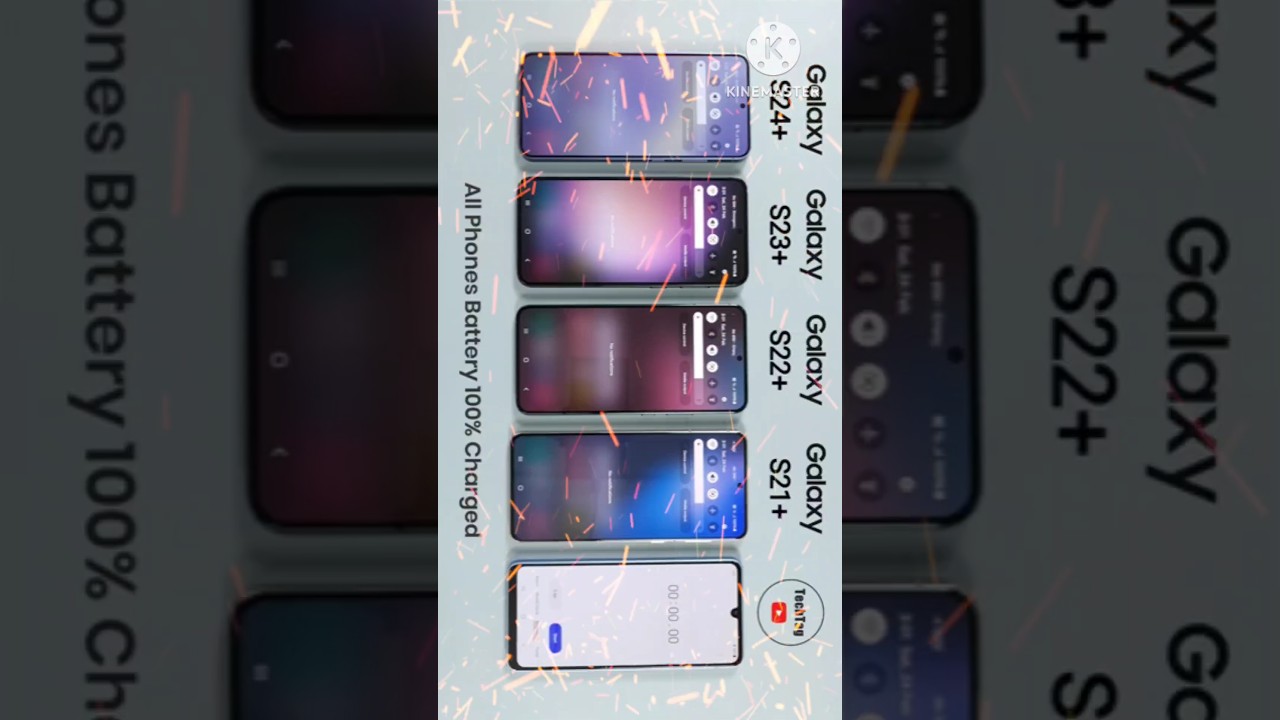 Samsung S24 Plus vs S23 Plus vs S22 Plus vs S21 Plus Battery Drain Test