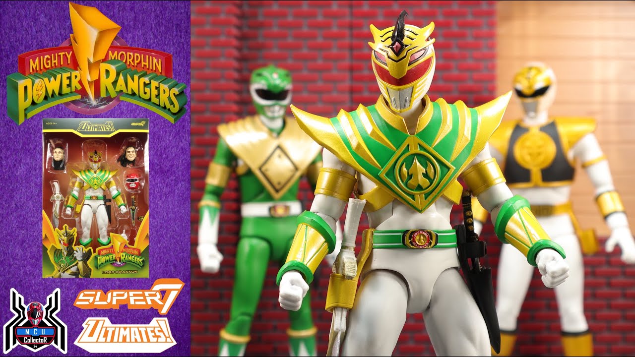 Super7 Ultimates! LORD DRAKKON Mighty Morphin Power Rangers MMPR Tommy Oliver Figure Review