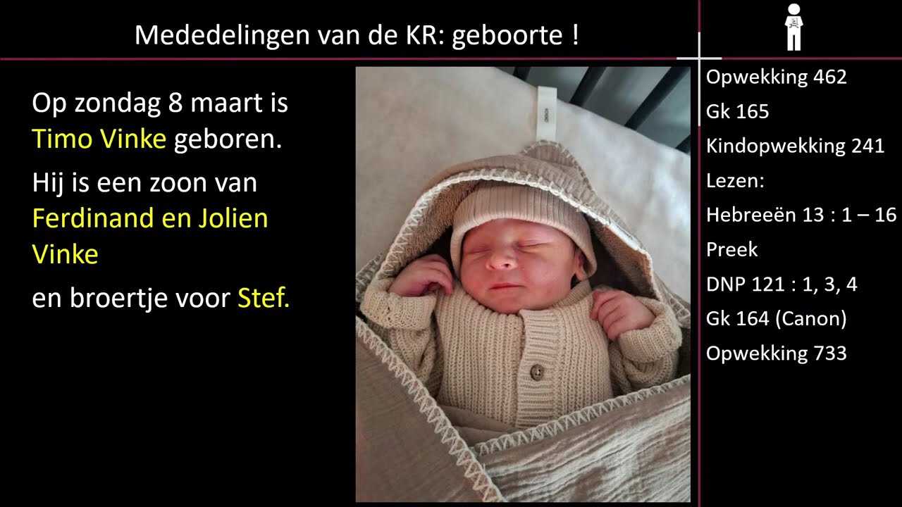 NGK Bergentheim, Morgendienst 15 Maart Ds. Maarten van Benthem