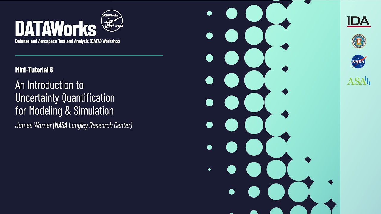 Mini Tutorial 6:  An Introduction to Uncertainty Quantification for Modeling & Simulation