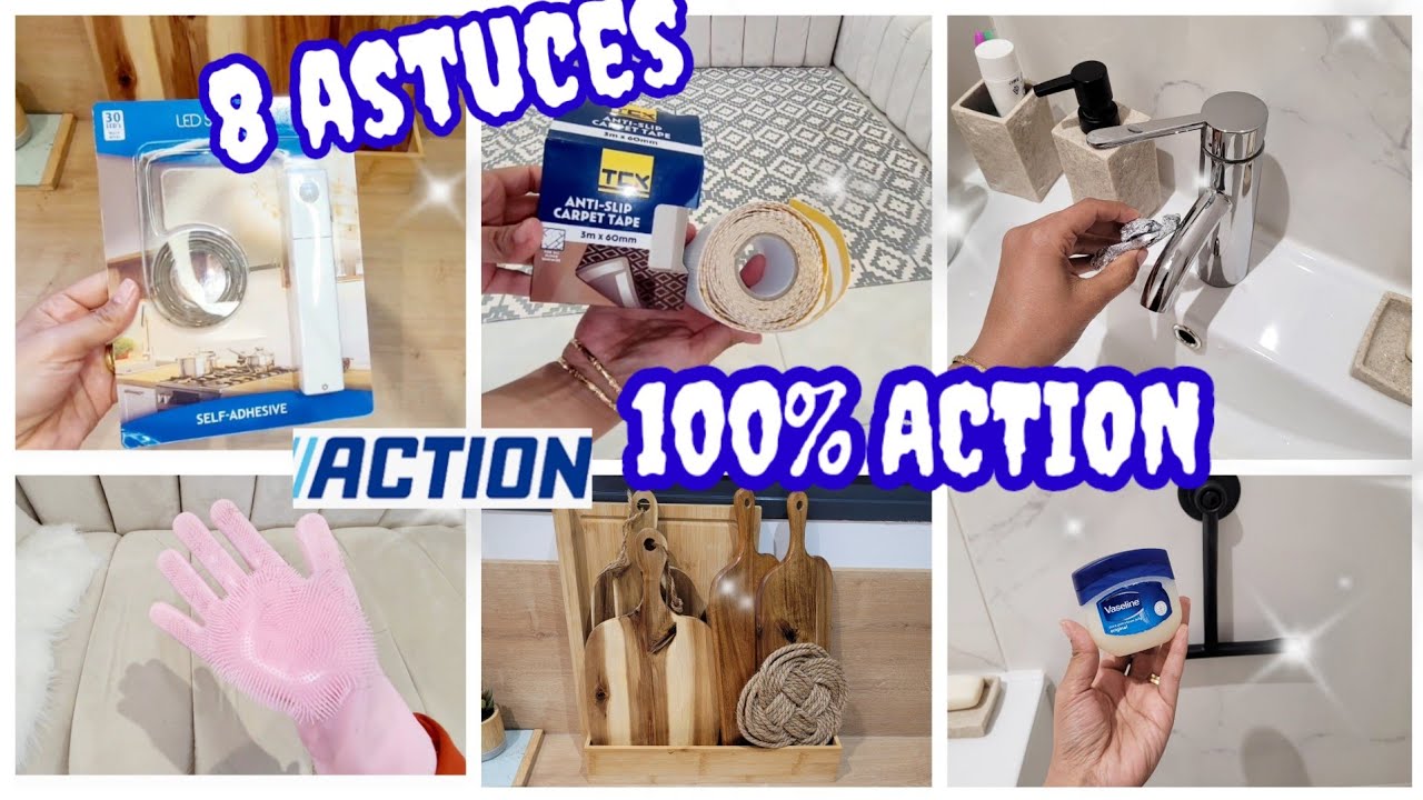 8 ASTUCES PRODUITS ACTION👌CHEFREE #astuce #astucesaction #actionaddict  #astucesménage #CHEFREE