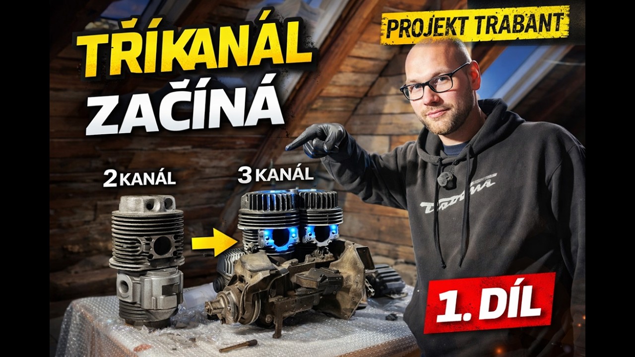 Trabant 601: Přestavba motoru na TŘÍKANÁL | 1. díl - Plán a rozborka
