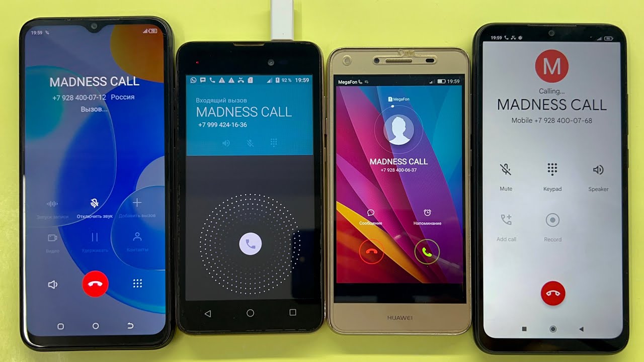 Incoming Call Two Gold Phone BQ Velvet Vs HUAWEI Y5 2 / Outgoing Call Xiaomi Redmi 9C TECNO POP 6Pro