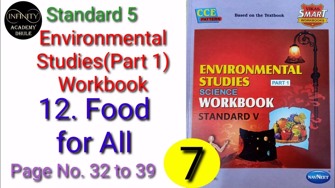12 Food for All workbook answer standard 5th EVS ch 12 Environmental Studies part 1 Navneet workbook