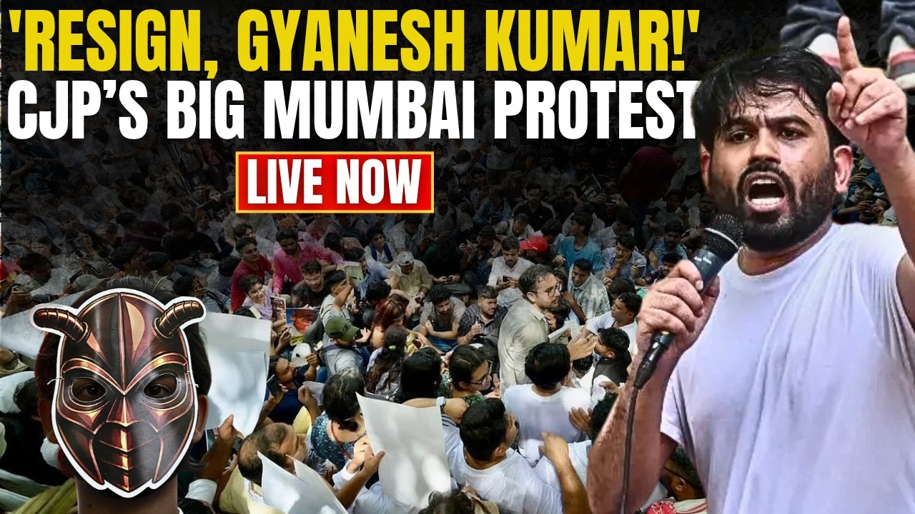 CJP Protest LIVE: &ldquo;JAIL BHARO ANDOLAN&rdquo; Begins in Mumbai Over Gyanesh Kumar | Abhijeet Dipke