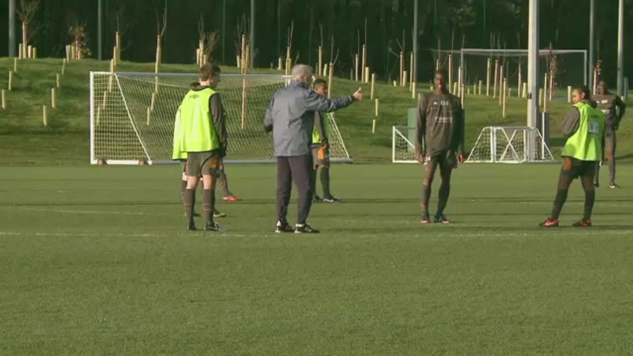 Back four defending to counter attack
