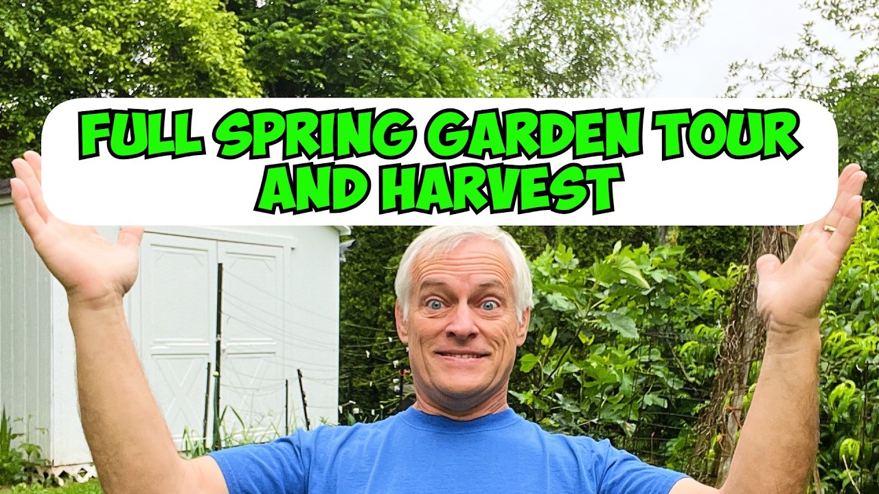 👨&zwj;🌾Spring Garden Tour and Harvest 2025 | Organic Backyard Garden FULL Walkthrough