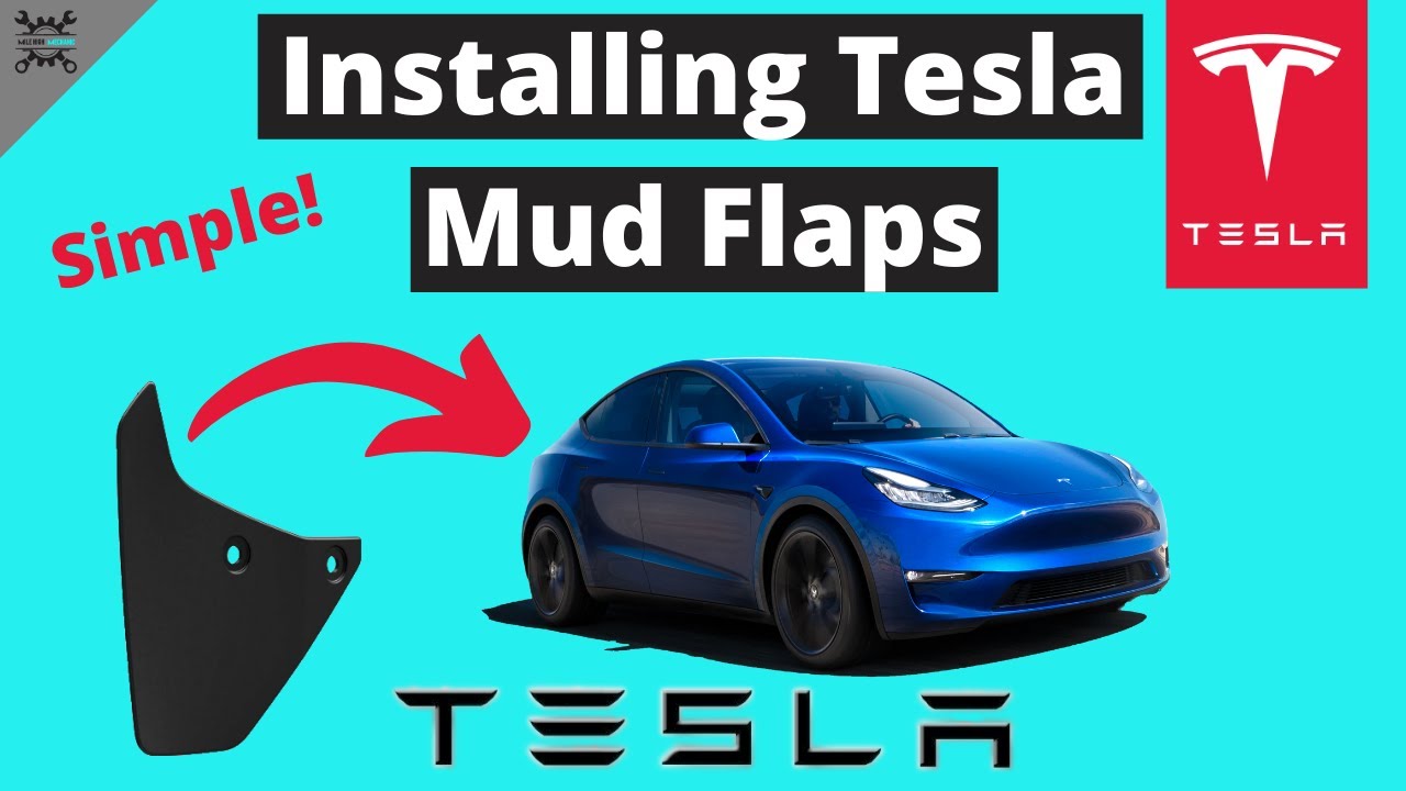 Tesla Mud Flaps Installation | Installing Mud Guards on a Tesla Model Y