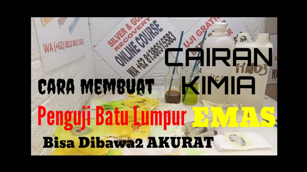 Cara Buat Cairan Kimia Penguji Batu Emas 💧Gold Testing Chemical Fluids | Live Streaming