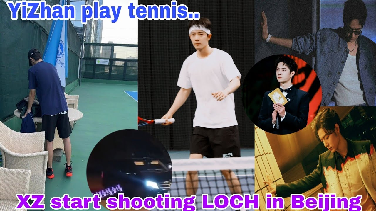 [ENG SUB] new #wangyibo hobbies is the same #xiaozhan habits play tennis 🎾& Golden Rooster Awards..