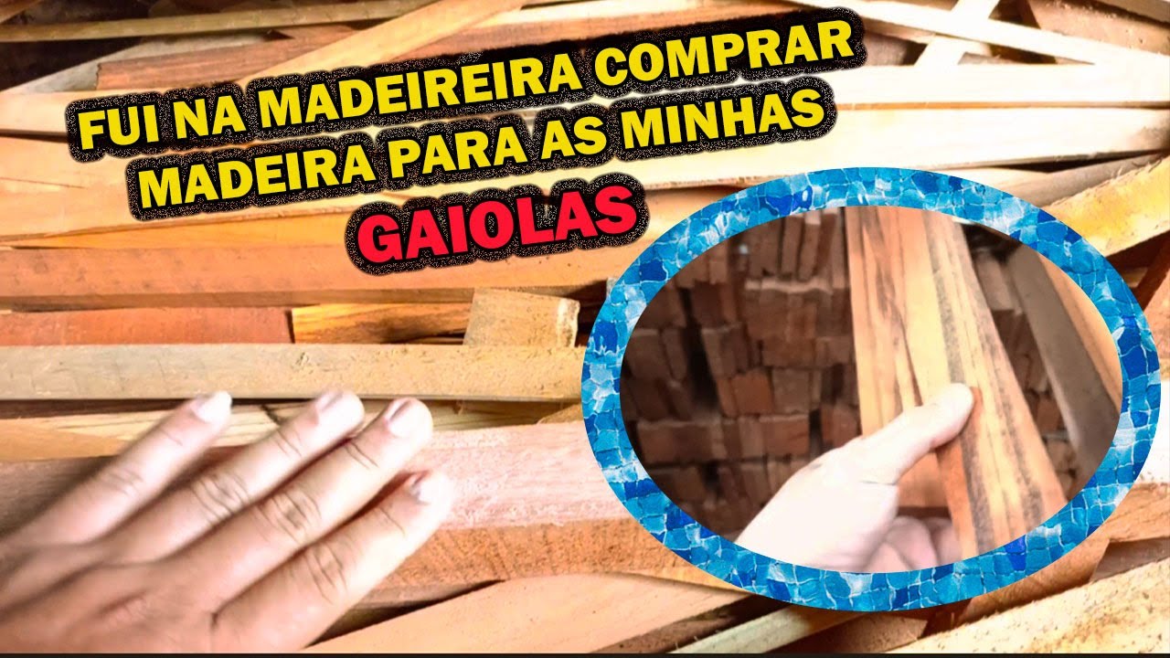 FUI NA MADEIREIRA COMPRAR MADEIRAS PARA FABRICAR MINHAS GAIOLAS.
