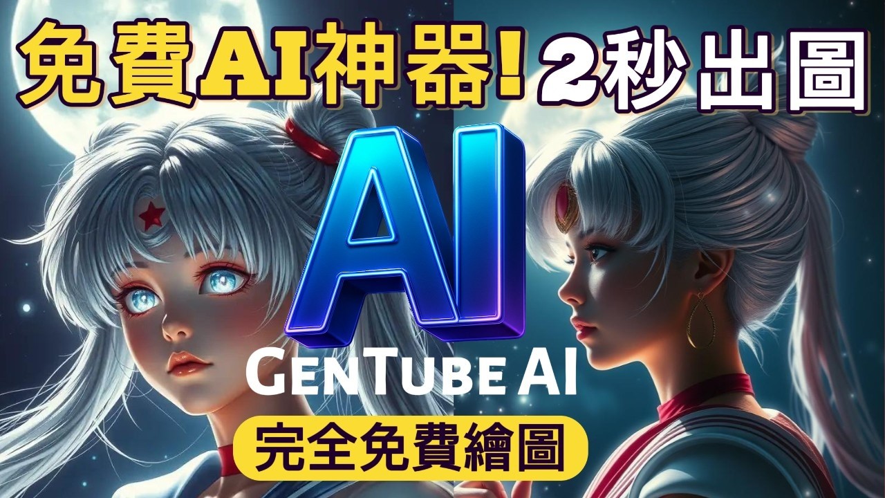 AI繪圖只要2秒出圖？GenTube免費且無限次使用的 AI 圖像生成器，比 Midjourney圖像生成 AI 更強大！免排隊 免付費！靠GenTube就能做商品設計AI image  AI art