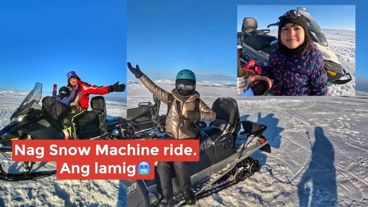 BuhayAlaskaVlog || Snow machining with Bella.