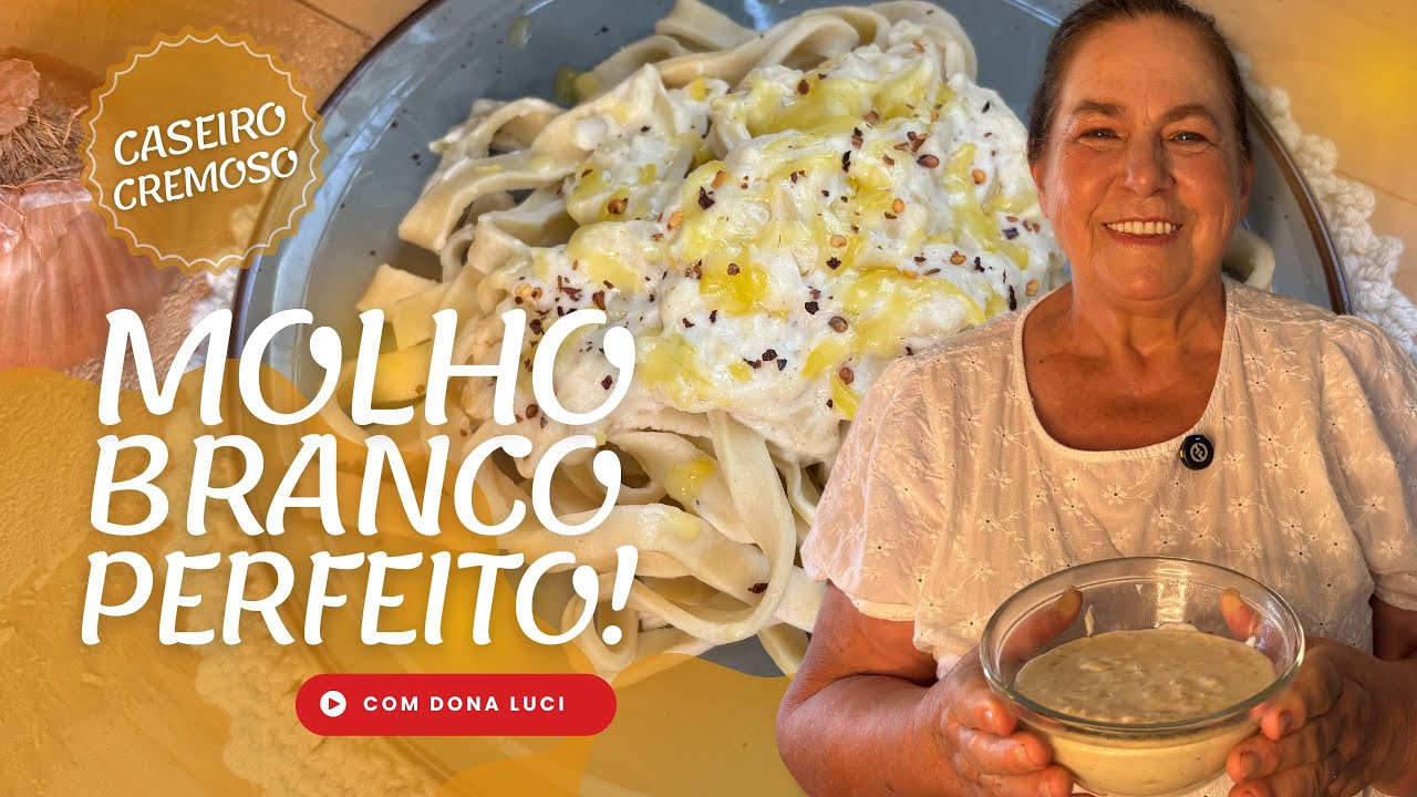 Molho Branco PERFEITO em 10 Minutos! | Receita Fácil e Cremosa para Massas, Gratinados e Mais!