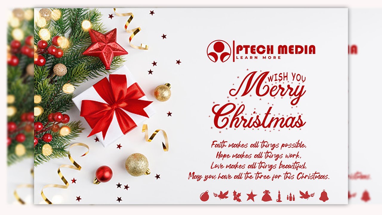 Merry Christmas Flyer | Photoshop Tutorial