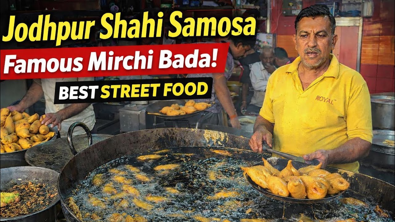 Jodhpur Shahi Samosa & Famous Mirchi Bada | Best Street Food in Rajasthan! 😍