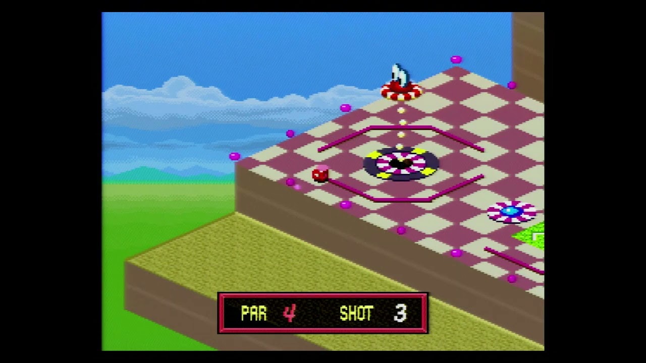[SNES Capture Test] Special Tee Shot - Extra Course 4 (Failed Attempt)