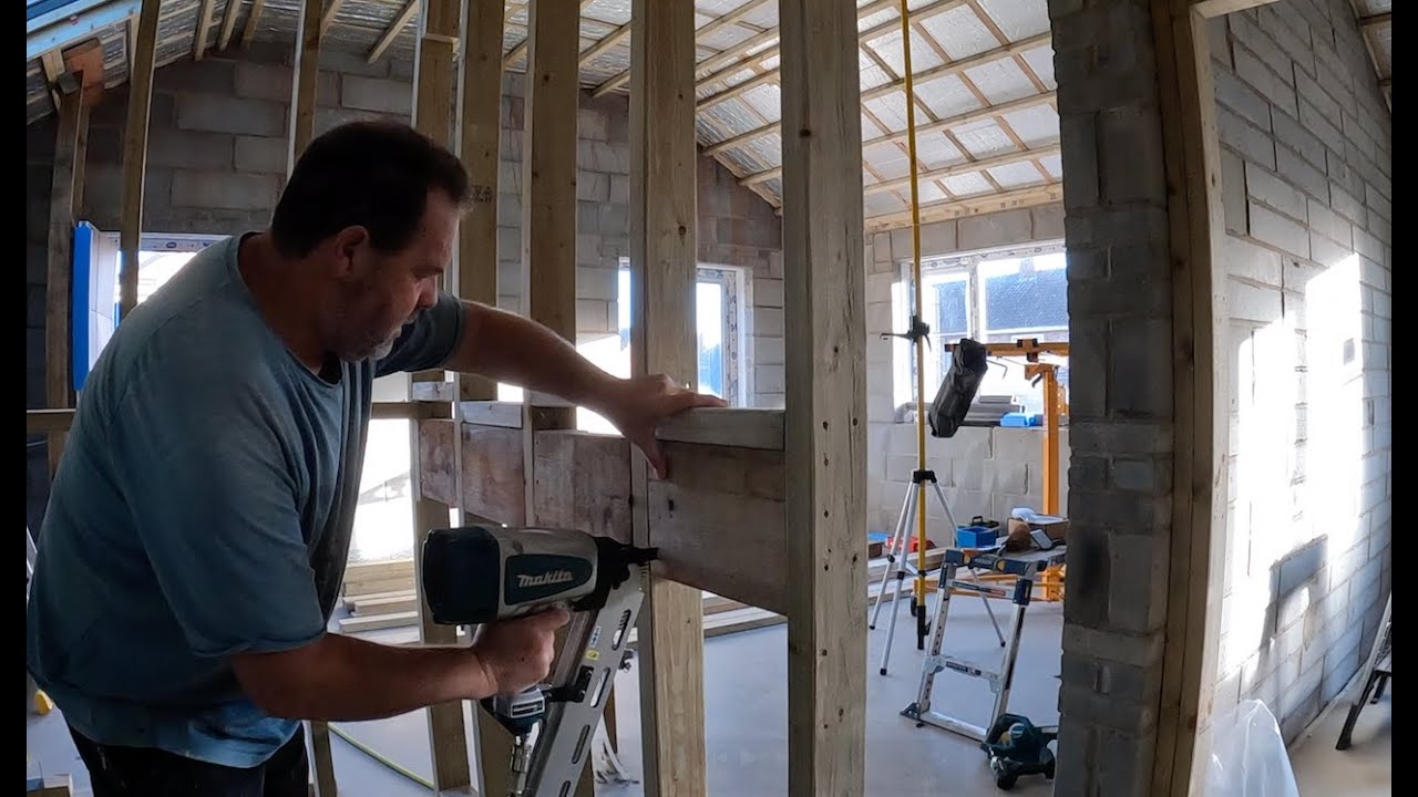 Garden project part 38. Completing internal timber walls and building timber shed base
