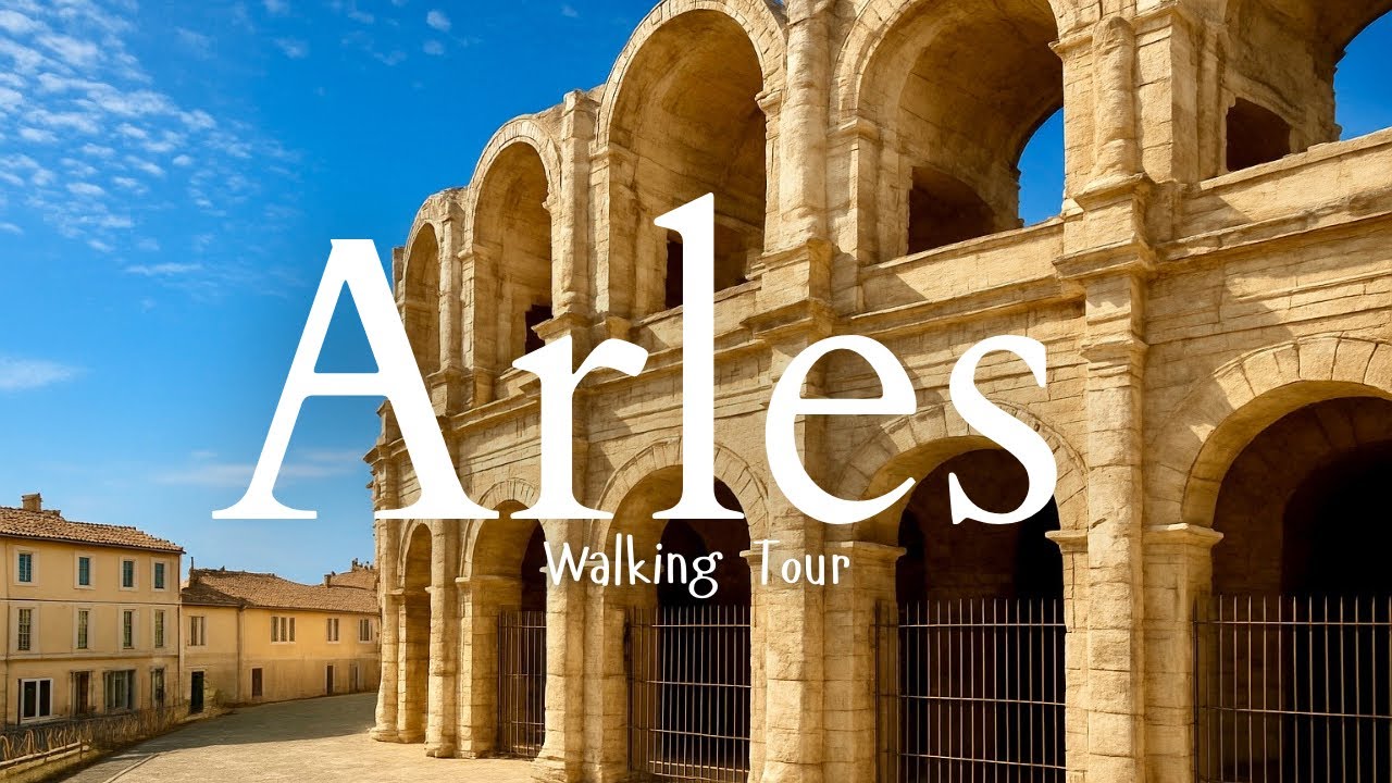 Arles, France Walking Tour 4K 👣 🇫🇷 / Market Day, Roman Amphitheatre, Old Town & Rhône River Views!
