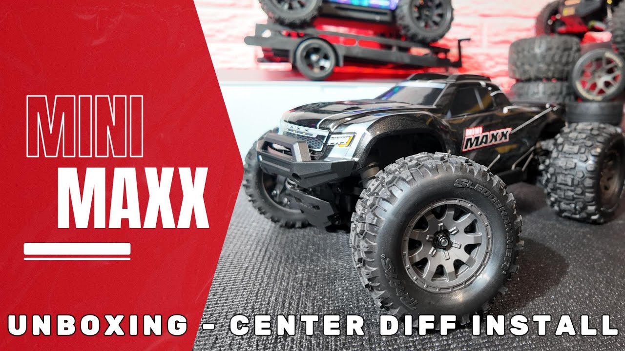 Распаковка Traxxas Mini Maxx и установка мода центрального дифференциала