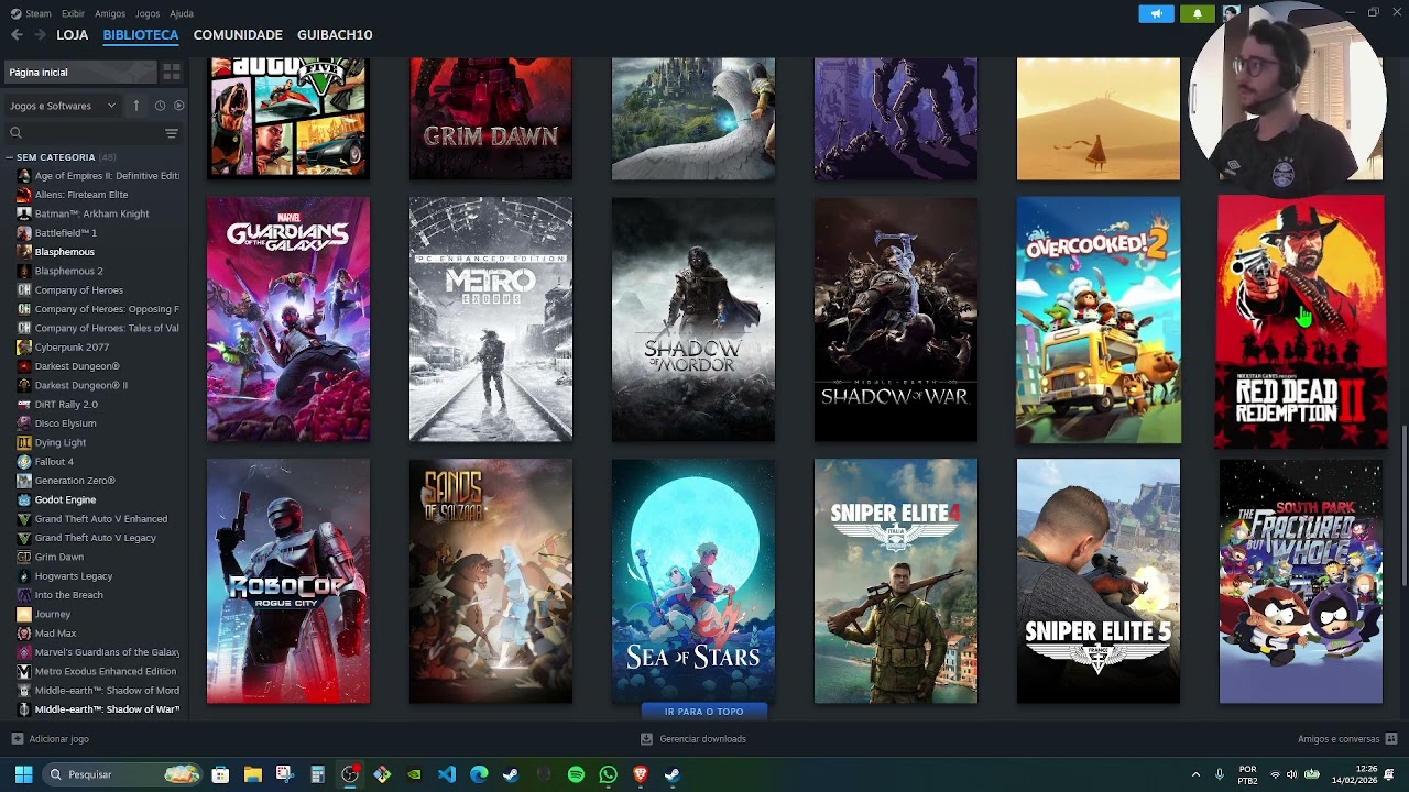 React - Biblioteca Steam 2026