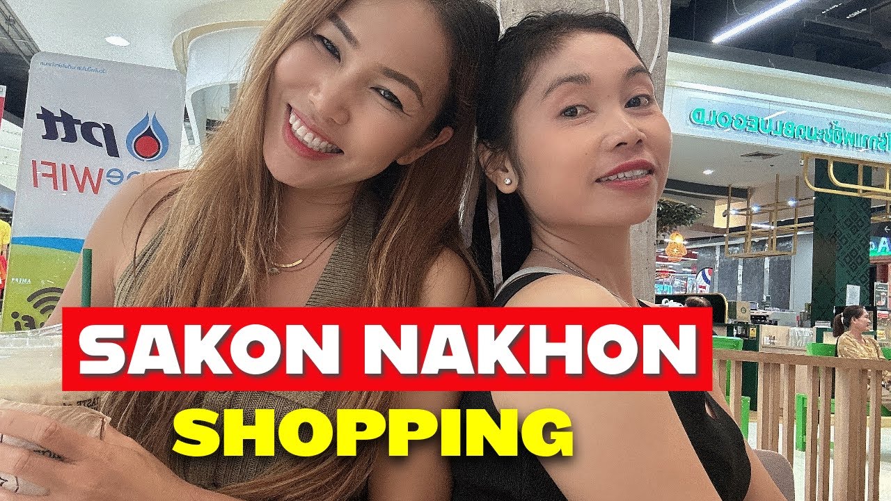 Two Thai Girls Explore an Rural Isaan Shopping Mall 🛍️ Sakon Nakhon, Isaan, Thailand 🇹🇭