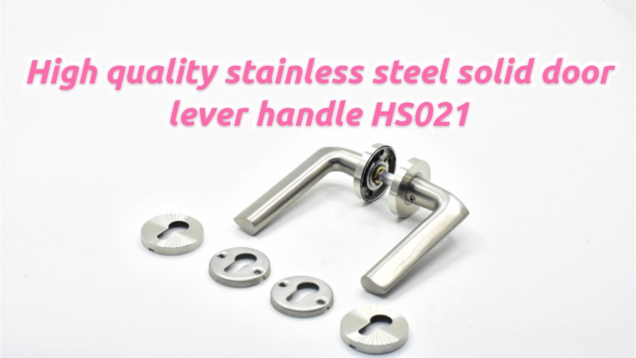 Glowing Hardware high quality stainless steel solid door lever handle HS021