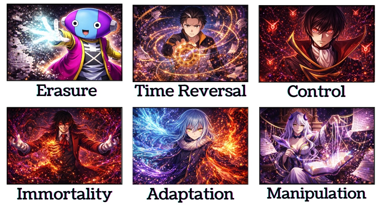 Most Overpowered Abilities in Anime