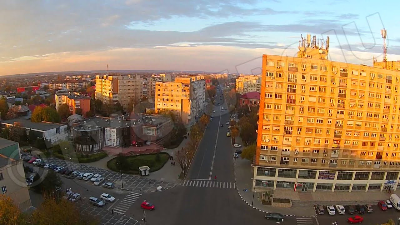 ORASUL GIURGIU PRIVIT DE LA INALTIME (DRONA)