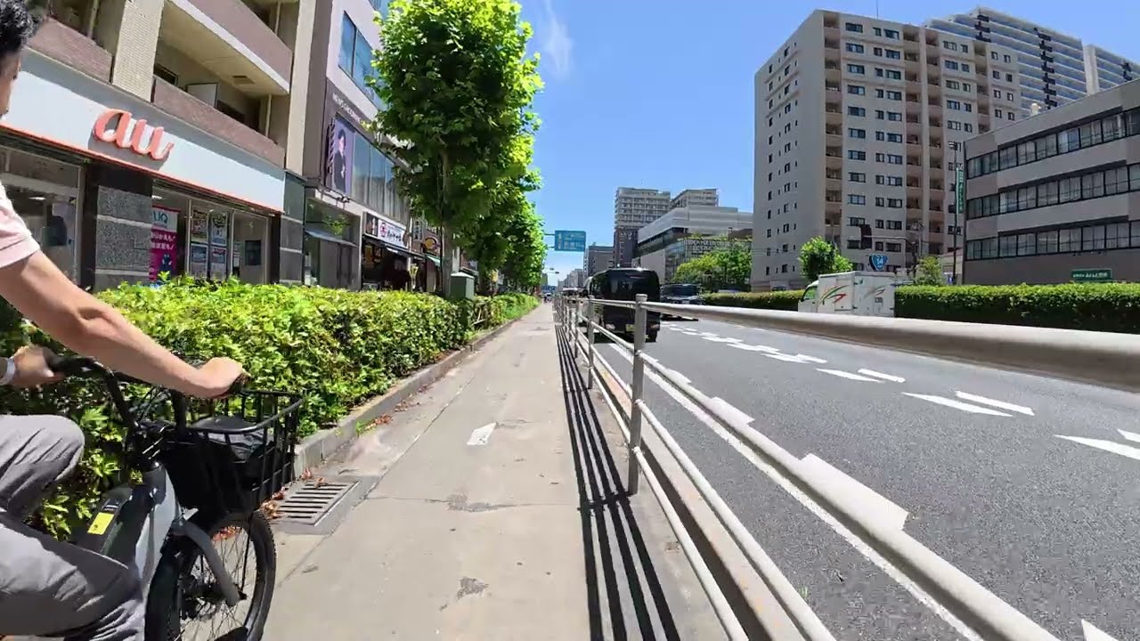 Edogawa ward streets cycling, Tokyo, POV [4k] 江戸川をサイクリング