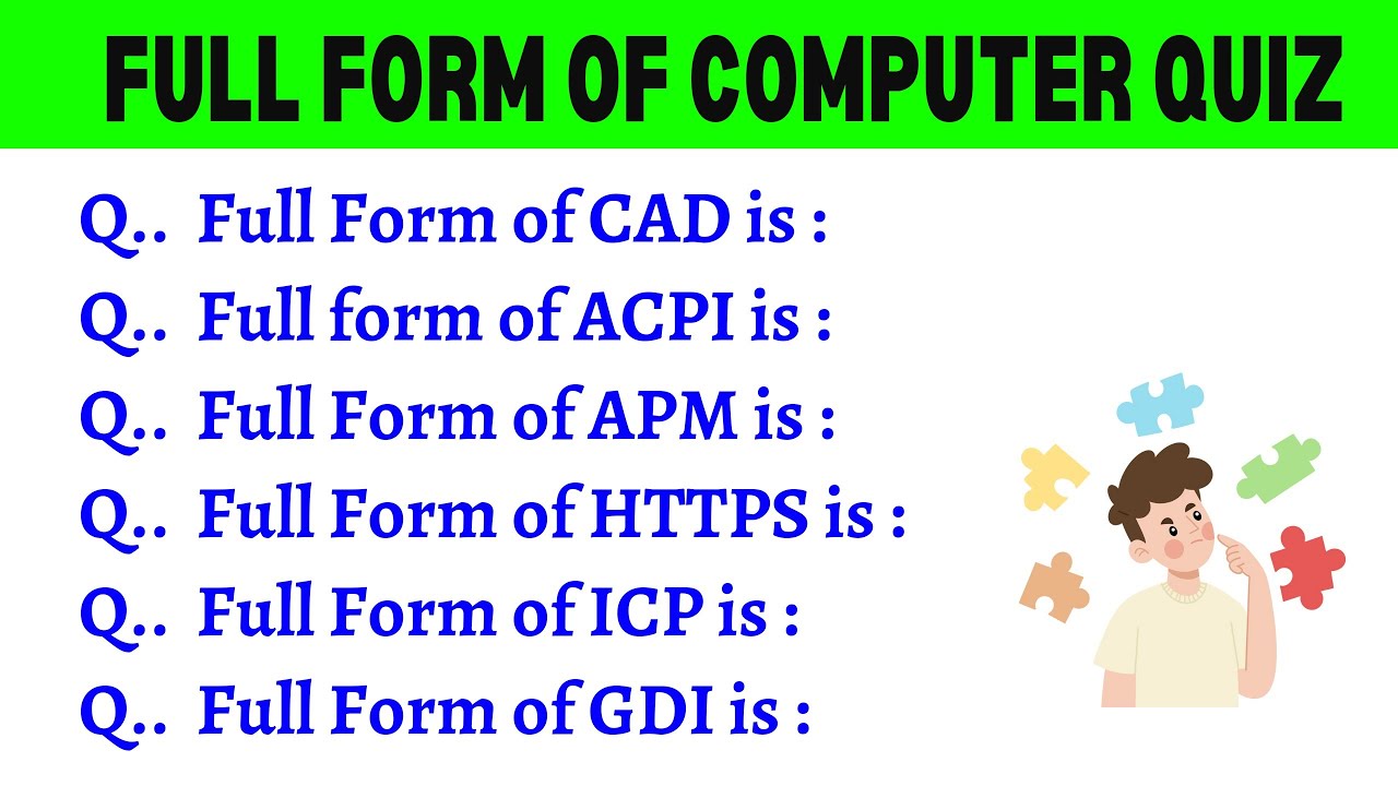 10 important Computer GK Full Form | Computer Important Questions | Computer Gk in English