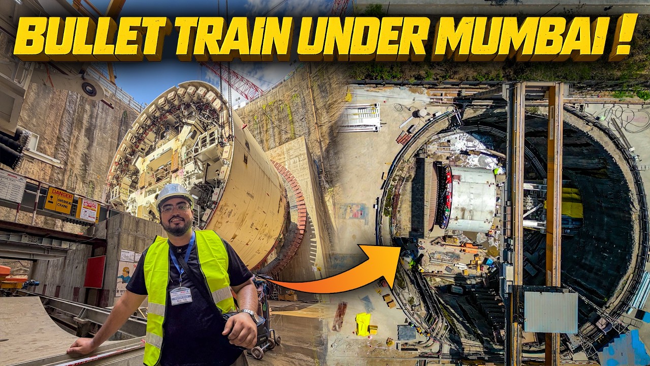 I Went Inside Mumbai - Ahmedabad Bullet Train Tunnel Machine | मुंबई अहमदाबाद बुलेट ट्रेन प्रोजेक्ट
