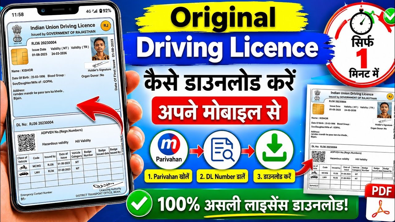 How to Download Driving Licence | How To Download Driving Licence Online | DL Download 2026