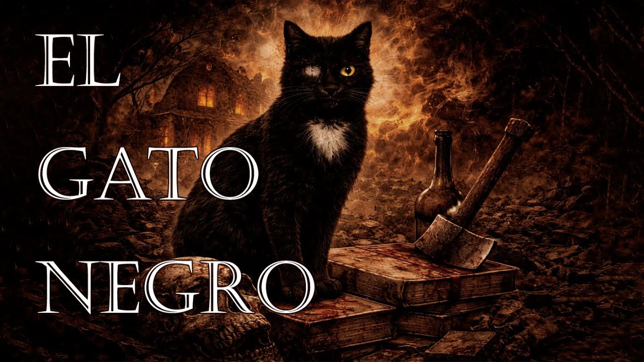 El Gato Negro 🐈‍⬛ | Cuento oscuro narrado para dormir | Ecos de Medianoche #elgatonegro  #cuentos