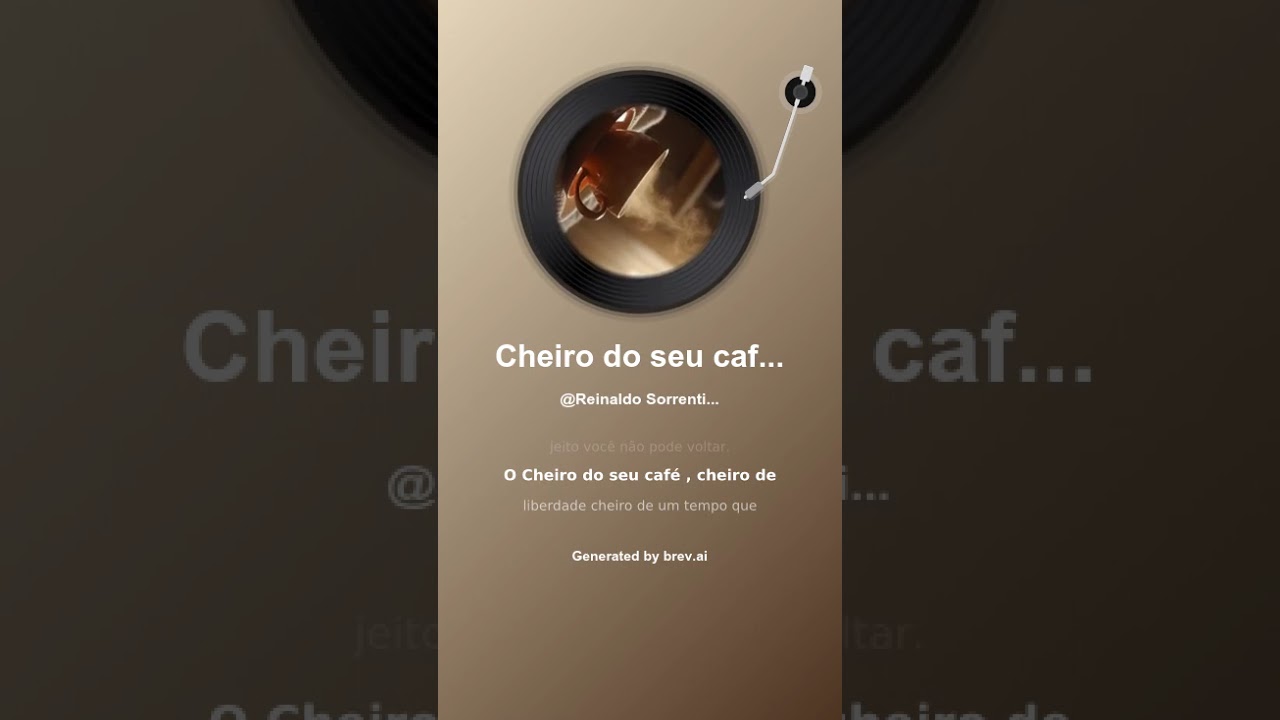 Cheiro do seu café