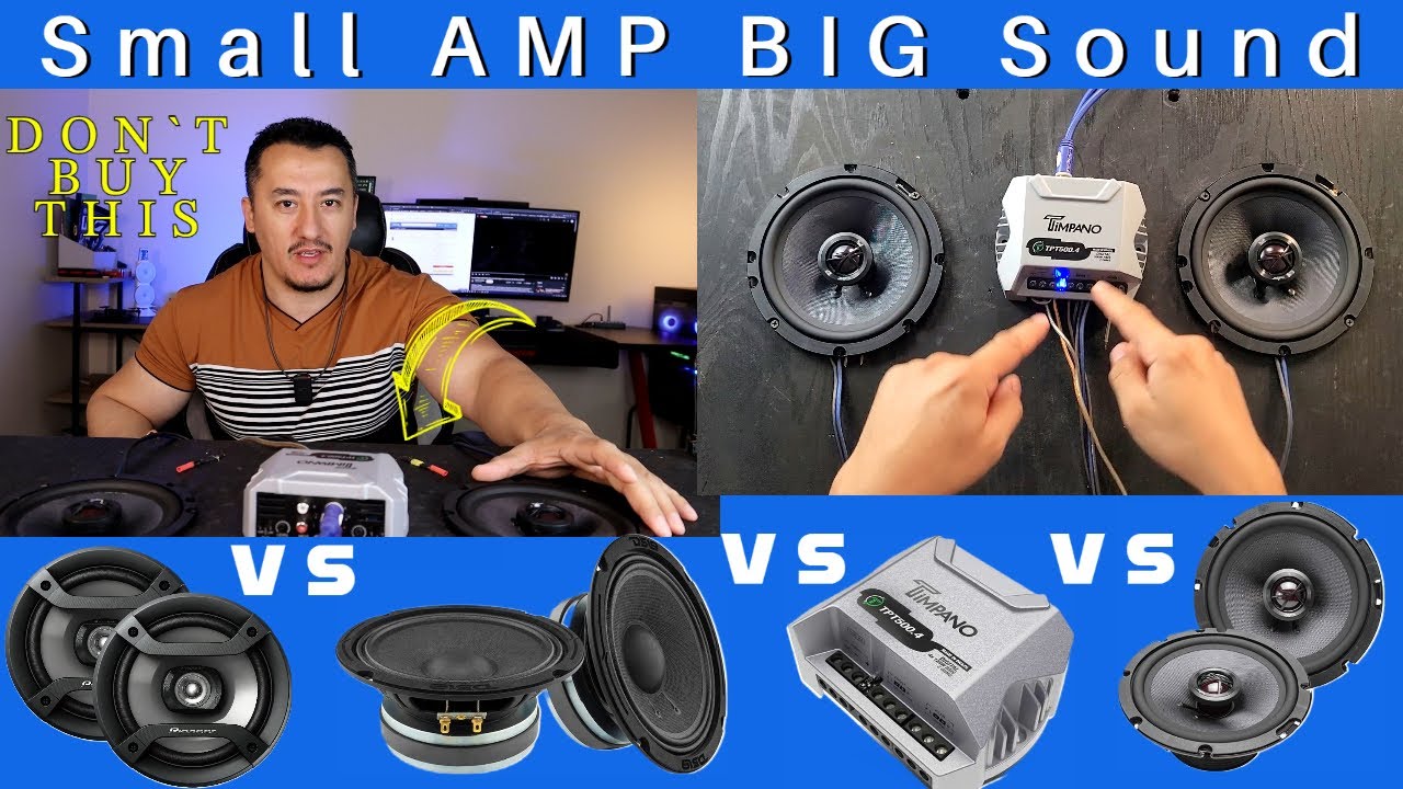 Timpano  TPT-500.4 VS Skar Audio TX65 6.5
