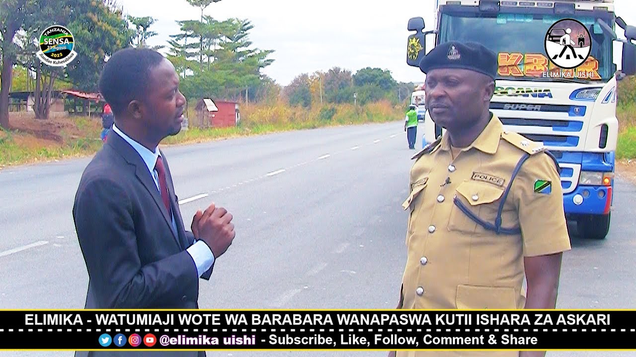 WATUMIAJI WOTE WA BARABARA WANAPASWA KUTII ISHARA ZA ASKARI WAWAPO BARABARANI
