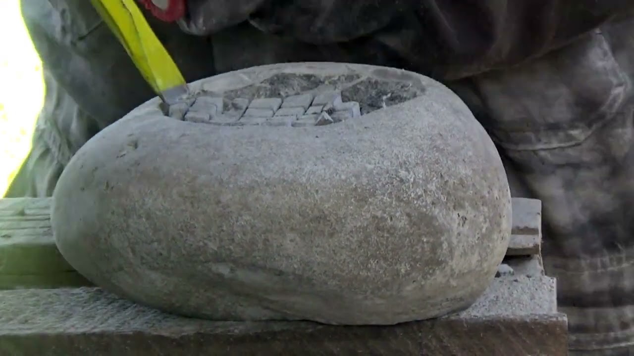 MUESTRA CREACION DE  MORTERO EN PIEDRA
