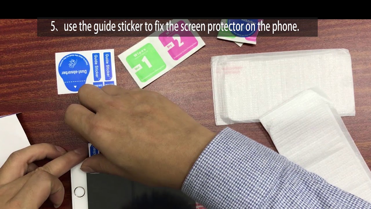 screen protector installation video