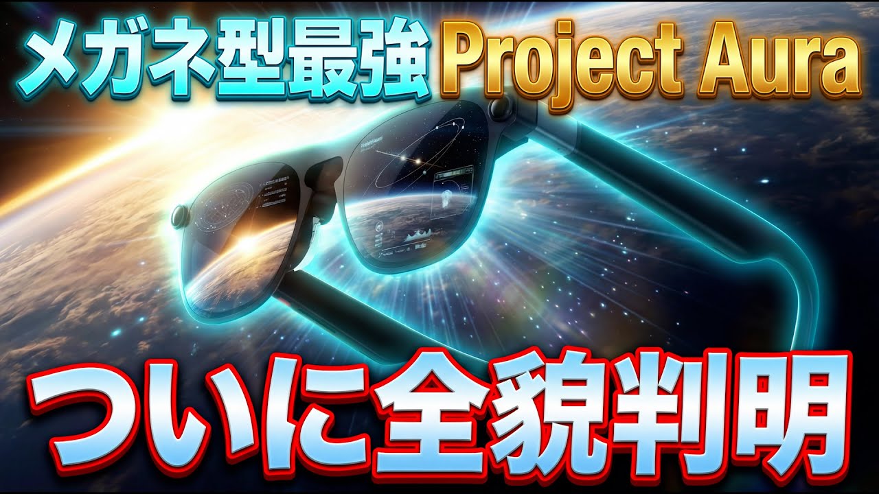 【2026年最注目】XREALの最強ARグラス「Project Aura」徹底解説！想像以上だが注意点も【Android XR】